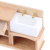 1:12 Wooden Dollhouse Furniture Basin Sink Cupboard Cupboard Cabinet