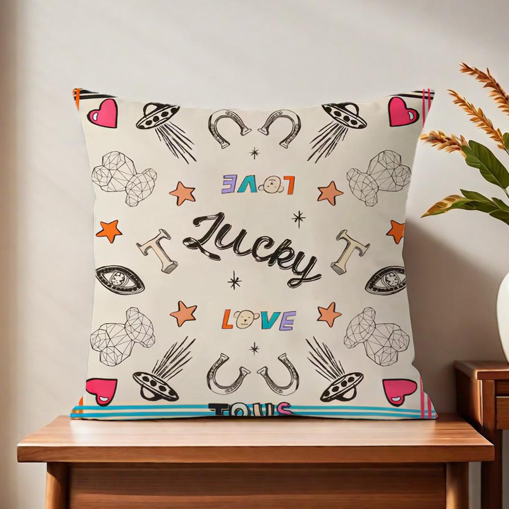 CRAFTED WITLOVE Ttouss cushion cover For Pillow Printing Sofa Decoration Home Car Room Coffee Shop Office Nordic Simplicity