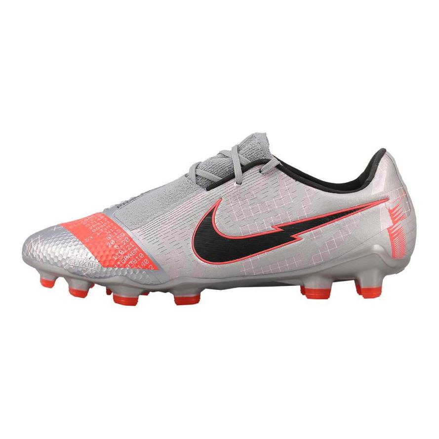 Nike Phantom Venom Elite Fg Metallic Grey Crimson Sneakers AO7540-906