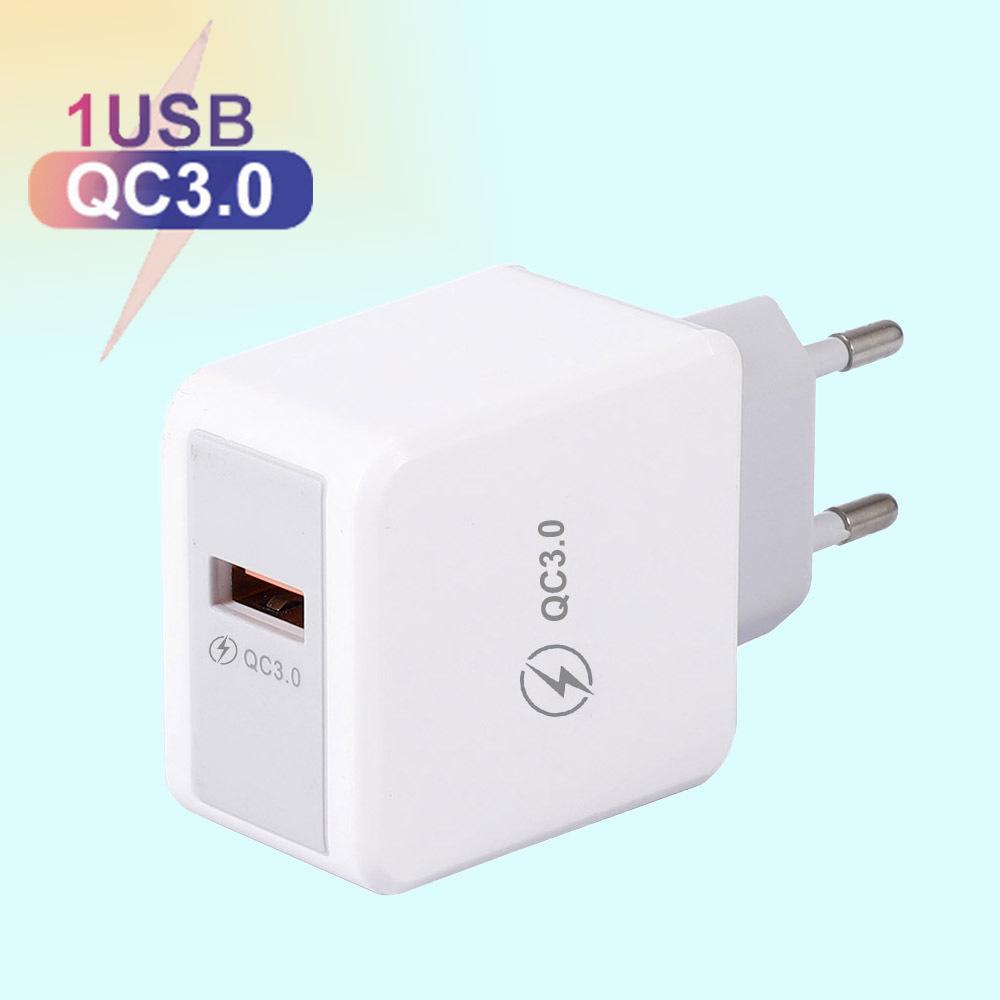 QC 3.0 Fast Phone Charger | UK, US, EU Specs | Single USB Travel Charger