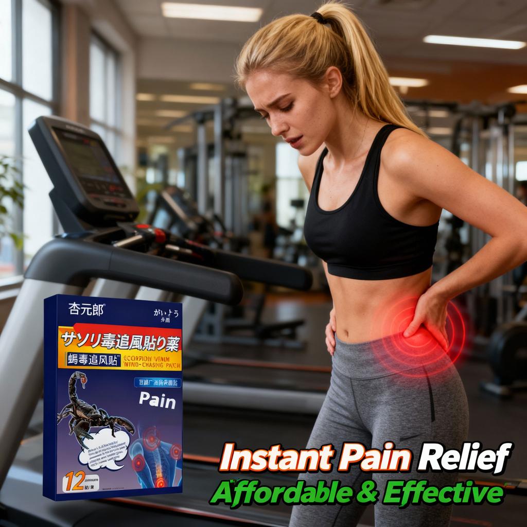 Natural Lower Back Pain Patch - Gentle Skin-Safe Post-Sitting Relief