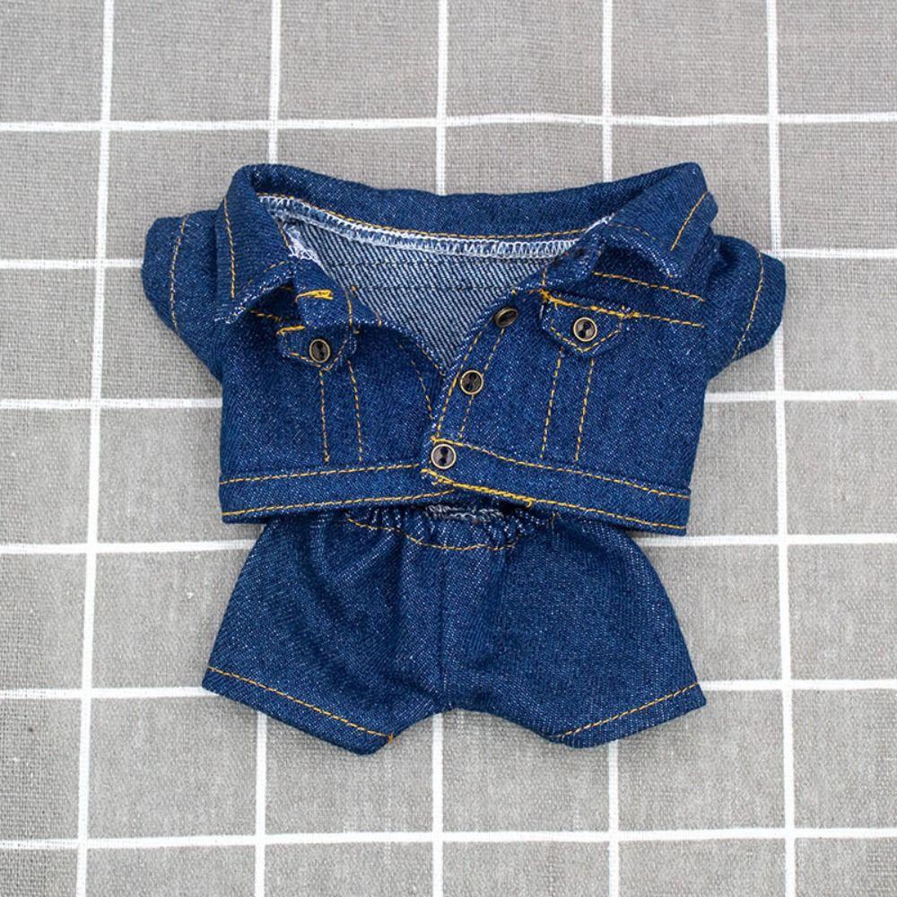 Daily Outfit Doll Jacket Pants Clothes Suit Doll Coat Tops Fashion Cotton Doll Jeans Kids Toys