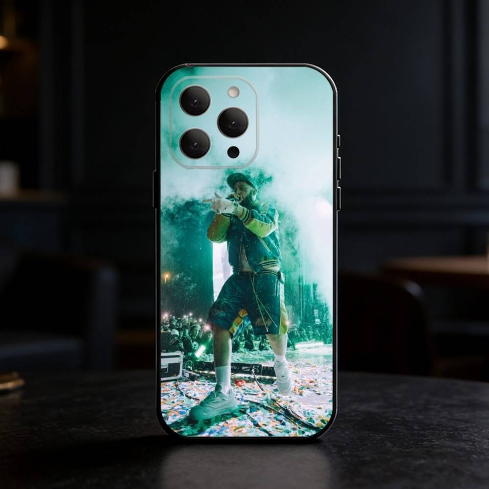 CALIENTE 2025 Jc Reyes JC REYES Tour Funda de Teléfono Para iPhone 17,16,15,14,13,12,11 Plus,Pro,Max,Mini Silicona negra Cubierta Blanda