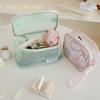 Borsa da Viaggio per Articoli da Toeletta in Materiale a Rete Organizer per Trucco Portatile per Vacanze e Uso Domestico