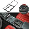 Gear Shift Panel Cup Holder Cover Trim For Dodge 2009-14 Challenger Carbon Fiber