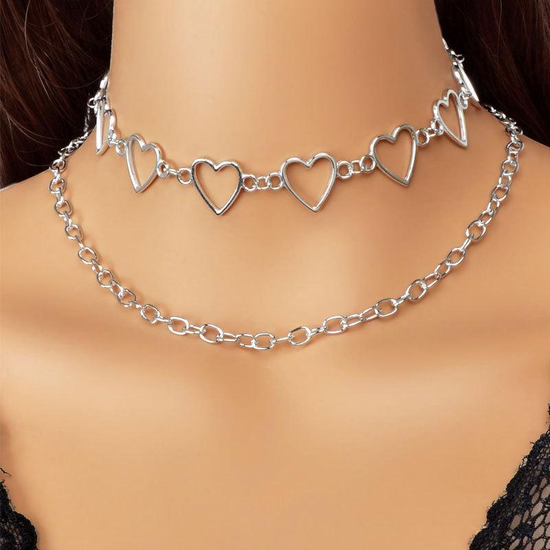 

Double-Layer Heart & Cross Multi-Layer Necklace for Women
