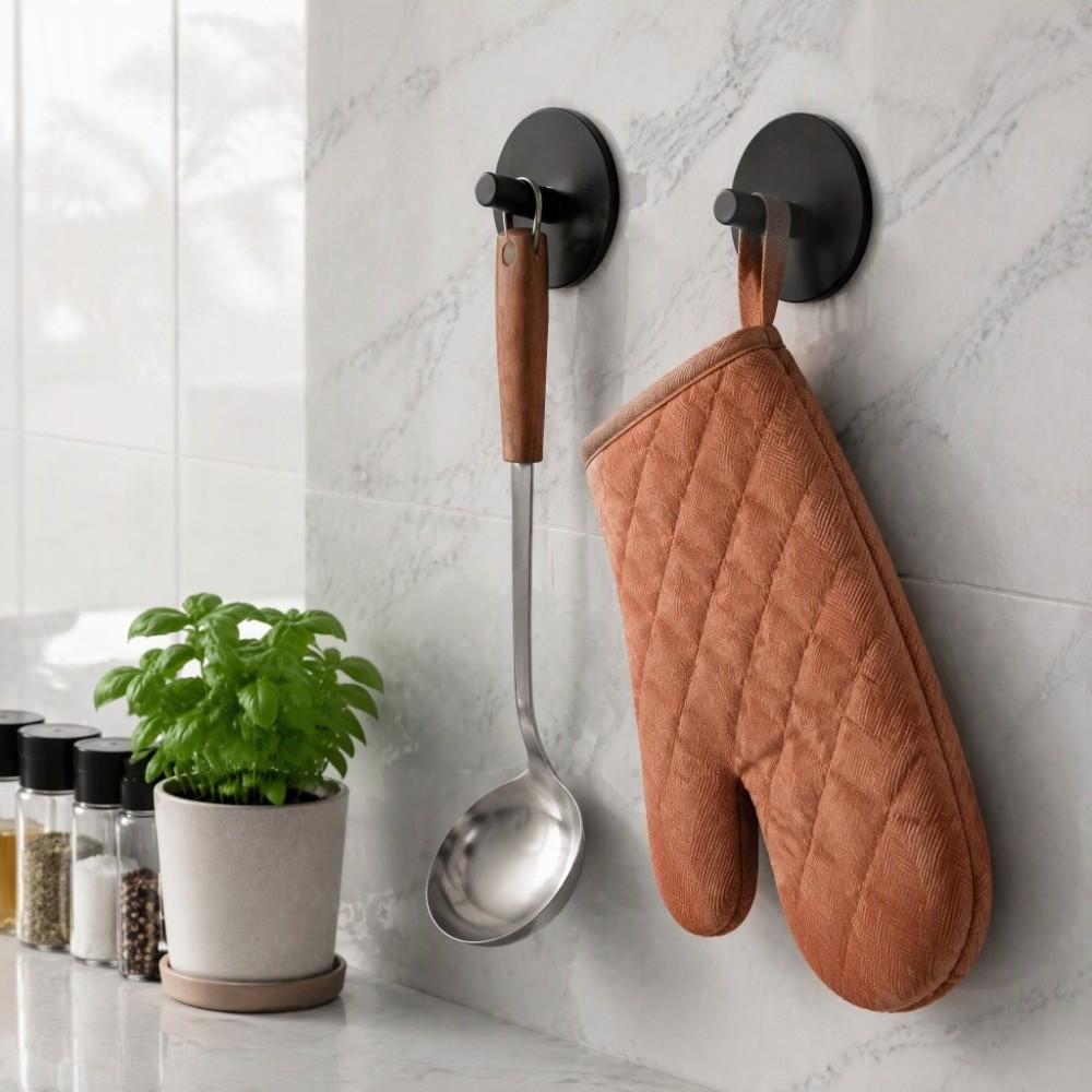 4 PCS Stainless Steel Adhesive Hook Sticky Backing Towel Hook Stainless Steel Hook Bathroom Kitchen