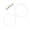 Pneumatic PTFE Tubing Kit with Brass PC4 M6 Pneumatic Straight Connector for 3D Printer