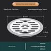 Stainless Steel Bathroom Hotel Engineering Deodorizing Filter Floor Drain round Washing Machine Sewer Bathroom Odor Preventer Insect-Proof