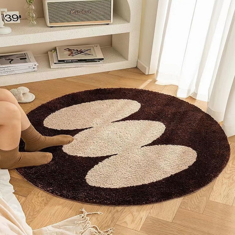 Wohnzimmer Runder Teppich Ankleidezimmer Schminktisch Schlafzimmer Bettvorleger Sofa Bodenmatte Abstrakt Runder Teppich