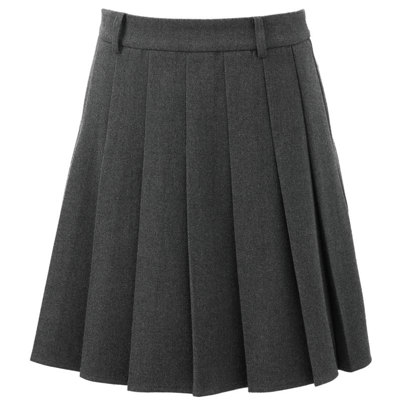 Sancai Women's Pleated A-Line Mini Skirt