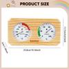 2-in-1 Hygrometer/hygrothermograph for Sauna, Made of Wood, Easy to Install. Temperature And