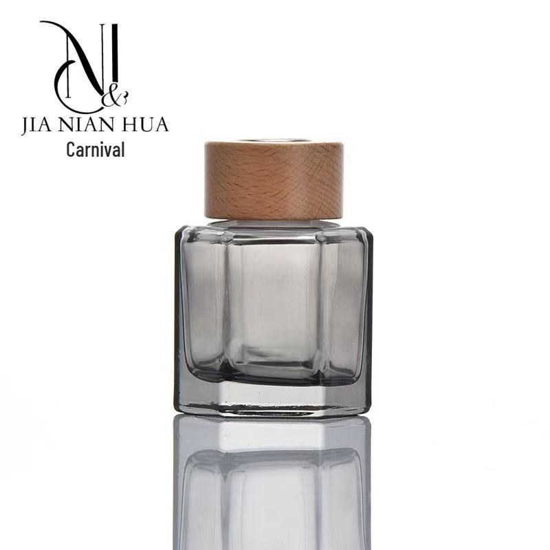 Fresh Gray Transparent Flameless Aromatherapy Glass Bottle for Indoors