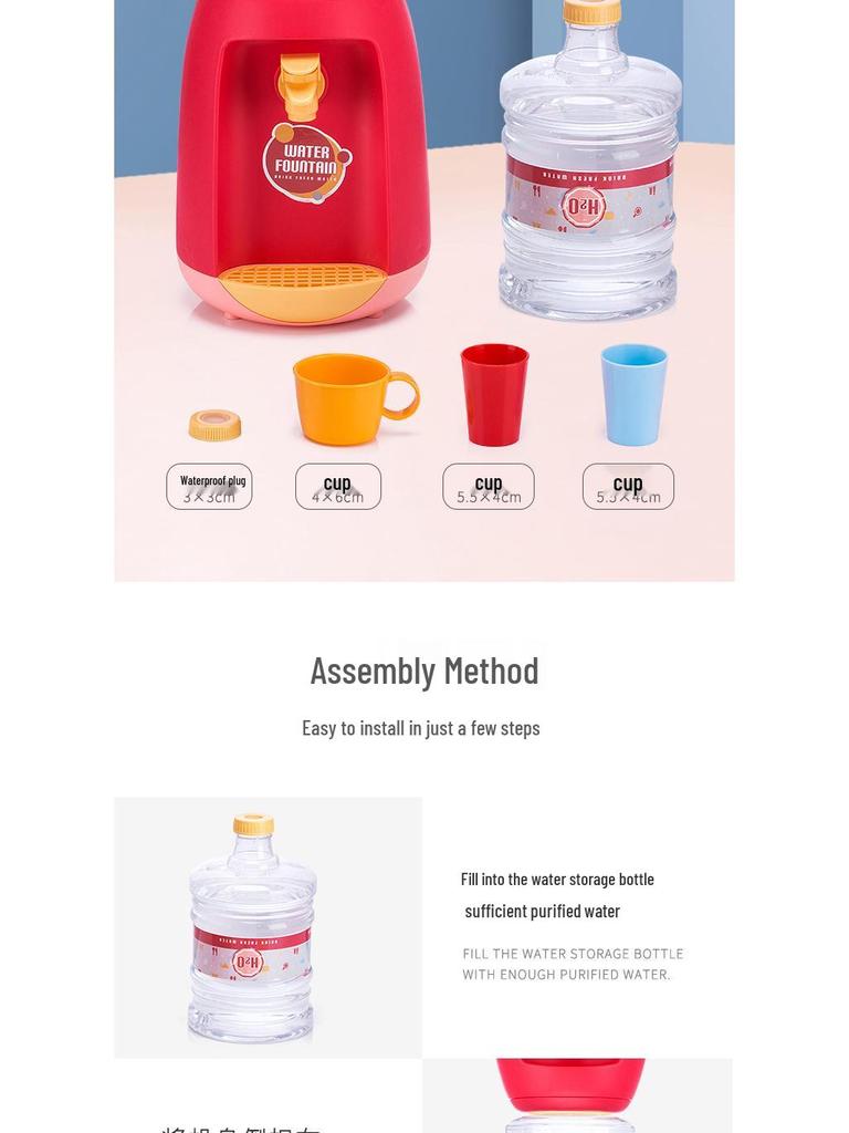 Kids' Fun Water Dispenser Toy - Encourages Drinking, Non-Electric, Ages 3-6