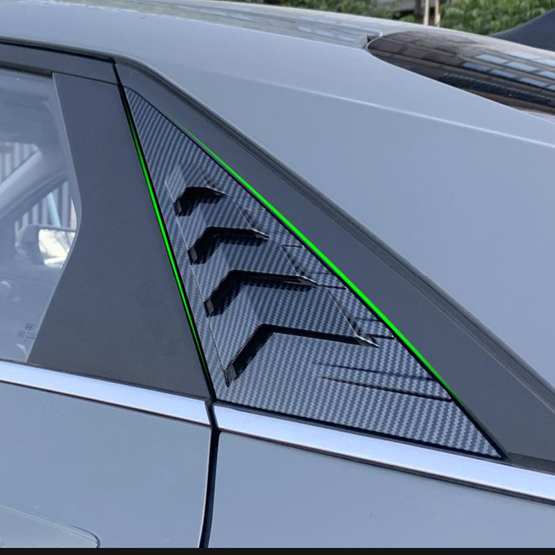 For Hyundai Seventh Generation Elantra 2025 Rear Window Shutter Cover Trim Sticker Car Triangle Air Outlet Exterior Stickers
