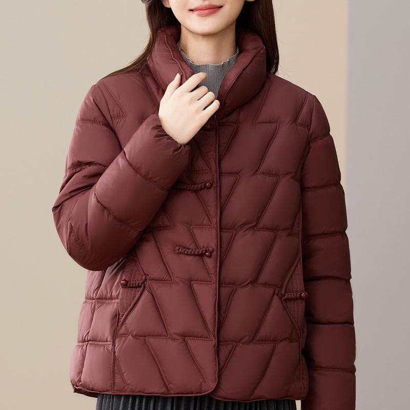 Casual Women's Winter Parkas Stand Collar Loose Warm Short Coats Thick Women Jackets