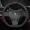 Car Steering Wheel Cover For Peugeot 106 107 108 206 207 208 301 307 308 406 407 408 508 607 2008 3008 4008 5008 GT RCZ Rifter ENH5
