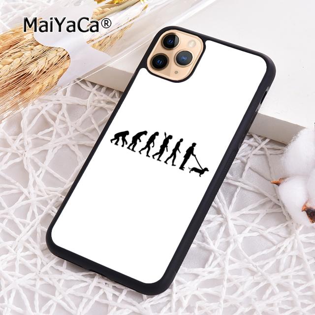 MaiYaCa Dachshund Sausage Dog Lover Heartbeat Phone Case For iPhone 17 Air 16 Pro Max 15 14 Plus 12 13 Cover Coque