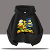 Kids Hoodie The Minions Cartoon Character Walking Print Long Sleeve Sweatshirt Autumn Winter Casual Sport Pullover Tops for Daily Outdoor Activities