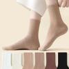 6 Pairs Of Women's Spring Mid Length Socks Boneless Snow Boots Pile Up Socks And Long Socks