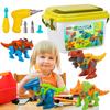 Construction Set With Screwdriver Dinosaur For Screwing Blocks Screw Set