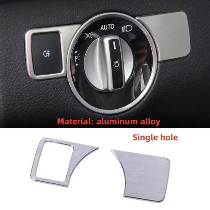 Car Headlight Switch Panel Cover Trim Sticker For Mercedes Benz A B C E Class W204 W212 W176 CLS ML GLK GLE GLS GLA Accessoire