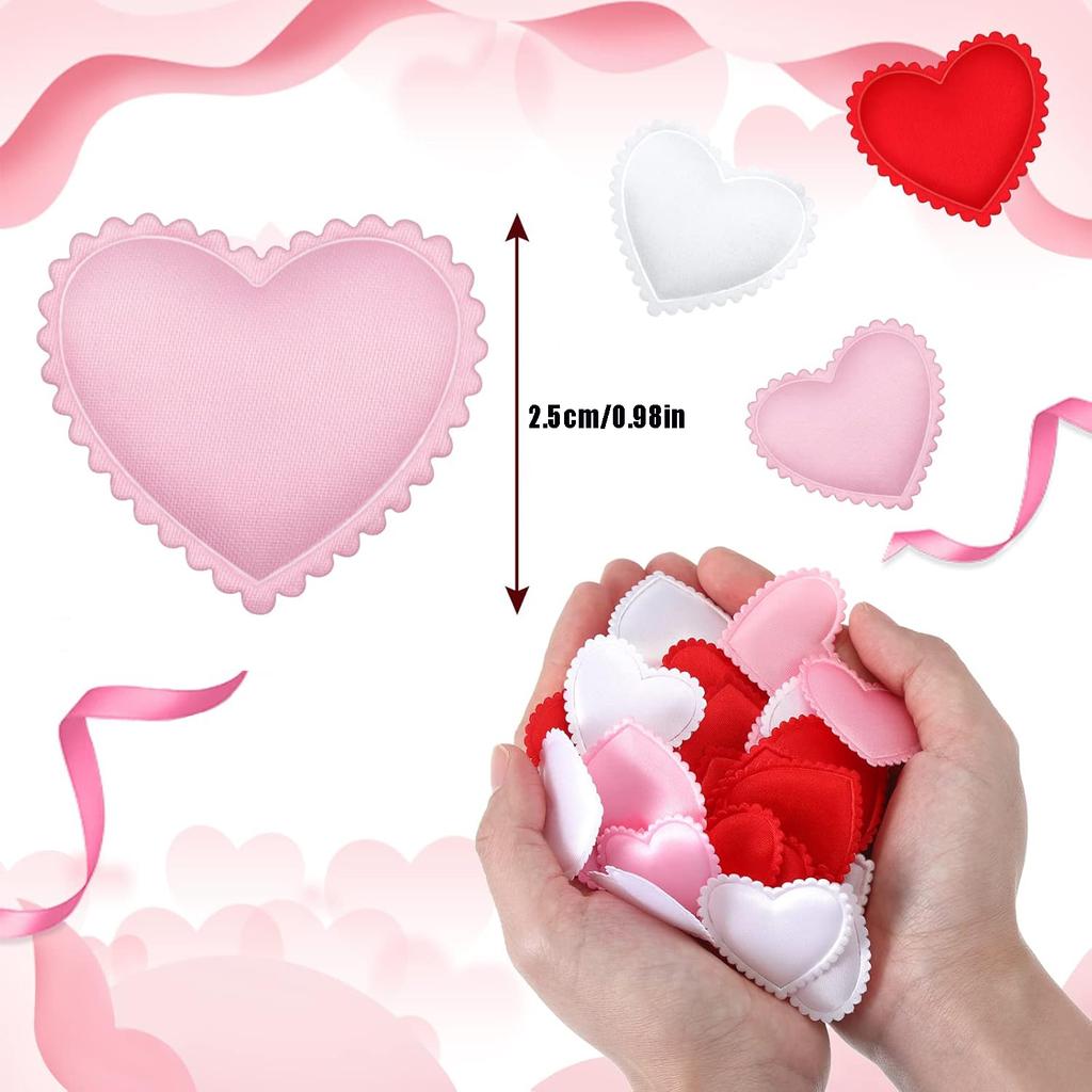 100/200Pcs Artificial Love Heart Petals Valentine's Day Wedding Party Confetti Petals Sponge Satin Fabric Table Bed Decorations