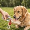 300 ML Portable Dog Drinking Cup 2-in-1 Pet Water Dispenser Foldable Pet Water Bottle  Hiking