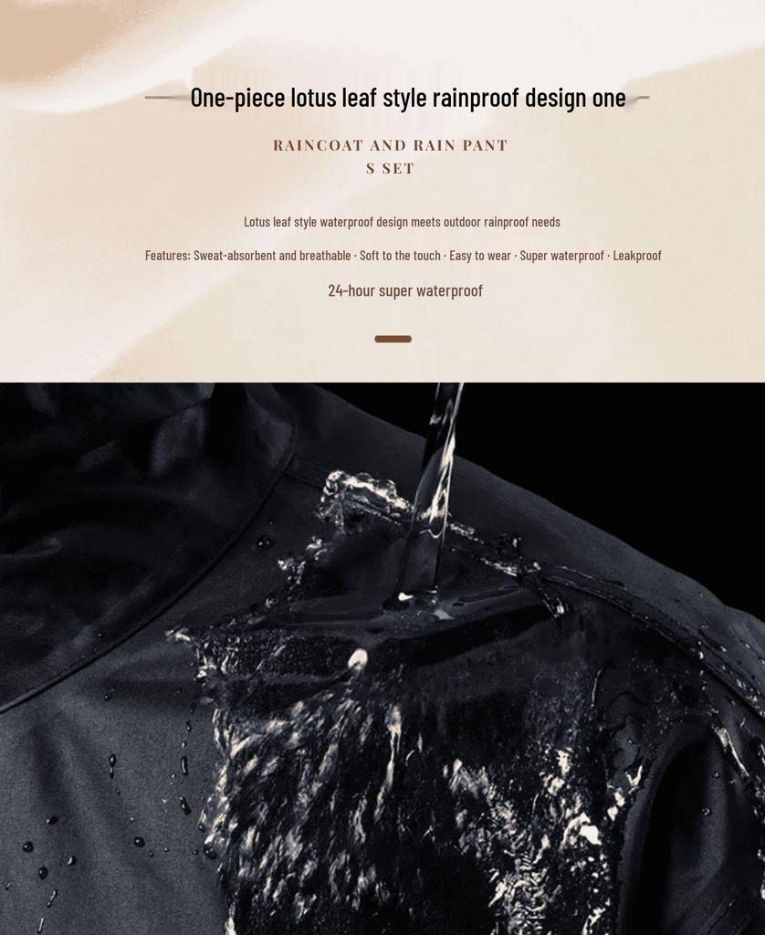 Protective Reflective Motorcycle Rain Suit - Ideal for Construction, Cycling & Riding