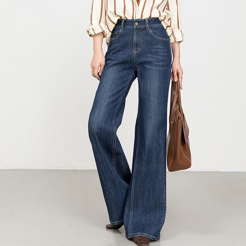 Fanzhen Women's High-Waisted Flared Jeans