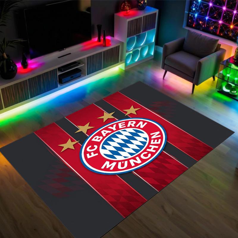 Tappeto in velluto di cristallo con design Bayern Monaco Accogliente Non?Tappeto Stampato Antiscivolo per Camera da Letto Soggiorno Ingresso