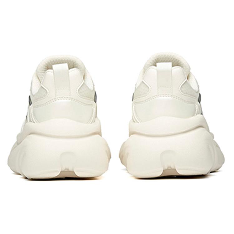 New Anta Life Collection Cushioning, Slip Resistant, Abrasion Resistant, Breathable Low Top Chunky Sneakers Women's White 922528894F-8