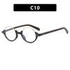 Half-frame round rice nail sunglasses, new trendy sunshades, sunglasses, UV-proof sunglasses