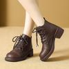 British Martin Boots Women's 2025 New Autumn and Winter Platform Short Women's Boots Small Height Increase Medium Heel Short Boots