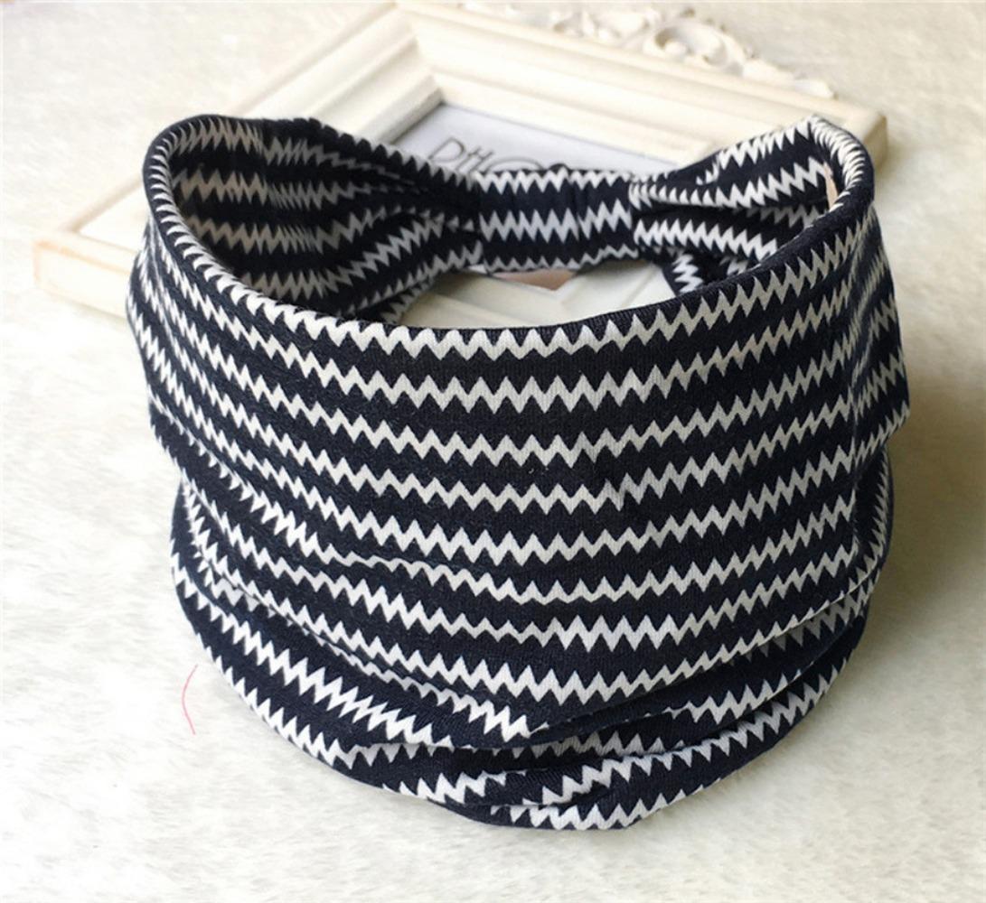

Bohemian Print Wide Edge Headbands, Elastic Breathable Hair Bands for Women