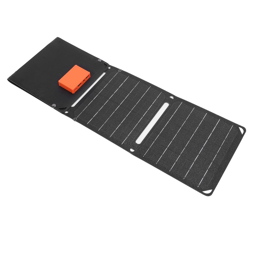 40W Folding Solar Panel Dual USB Foldable Bag 4 Fold ETFE Solar Panel Charging Bag With Solar Panel