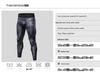 Men's 3D Print Quick-Dry Stretch Compression Running Leggings