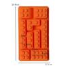 1 Piece Silicone Building Blocks Robot 3D DIY Mold Chocolate Tray Jelly Brownie Dessert Pastries Mould Cake Decoration Tool