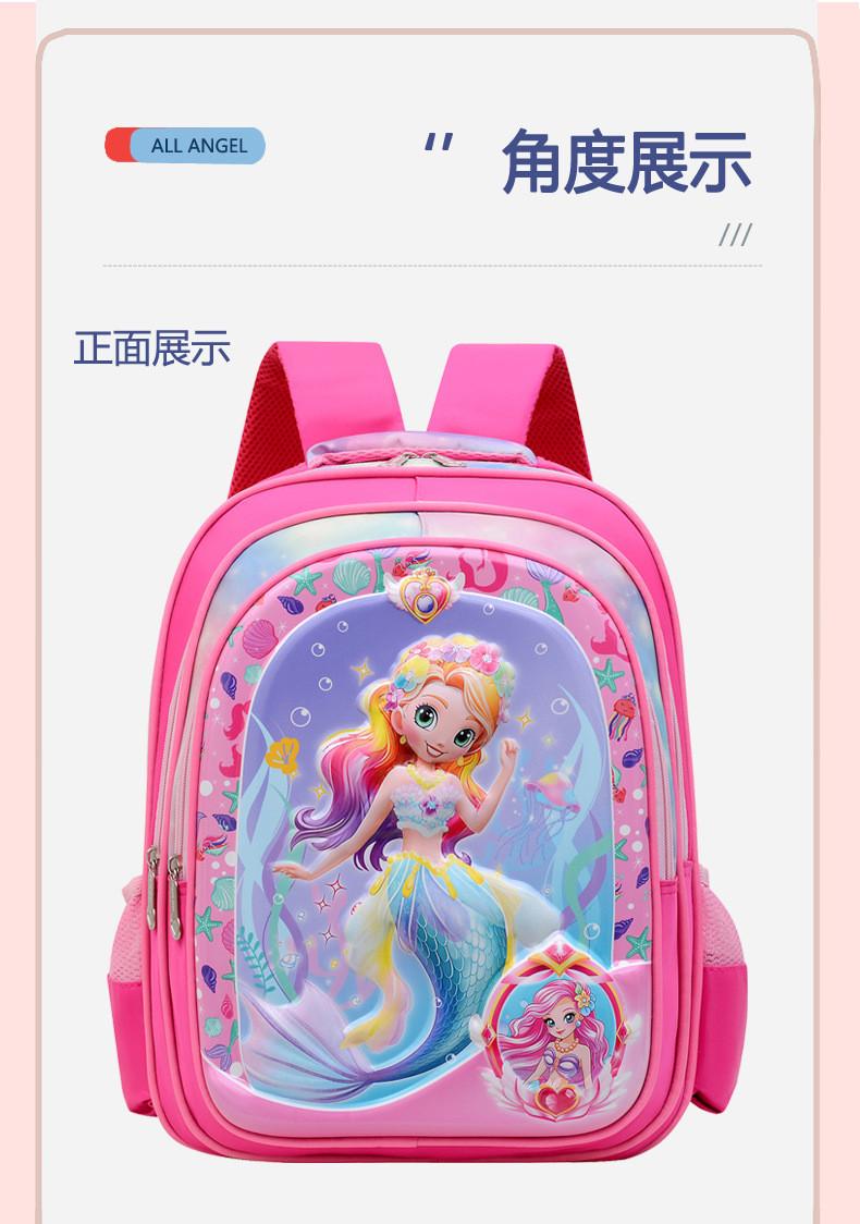 

Adorable Cartoon Hard Shell Backpack For Kids With Lightweight Design And Fun Characters Rose Mermaid
