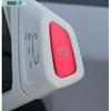 For VW ID.4 - Aluminum Red Middle Console P Block Button Cover Trim
