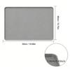 Light Gray Coffee Bar Mat Waterproof Non-Slip Bar Mat Coffee Maker Mat  Under Espresso Machine