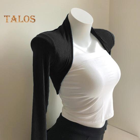 Solbeskyttelsesklær Ensfarget Langermet Slim Fit Solbeskyttelsesjakke Allsidig Ensfarget Danse- og Yogadrakt