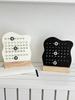 Wooden DIY Cloud Ring Calendar Cute Desk Calendar Adjustable Week Month Date Display Calendar Home Office Desk Decoration