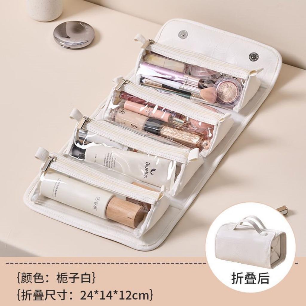 New removable folding cosmetic bag cross-border large-capacity storage bag women portable travel out portable four-in-one