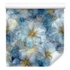 Ink Blue, Turquoise and Gray Wallpaper for Living Room and Bedroom 50x1000