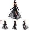 Halloween Wiccan Attire For Women With Stage Ready Polyester Fabric For Costume Party Night
