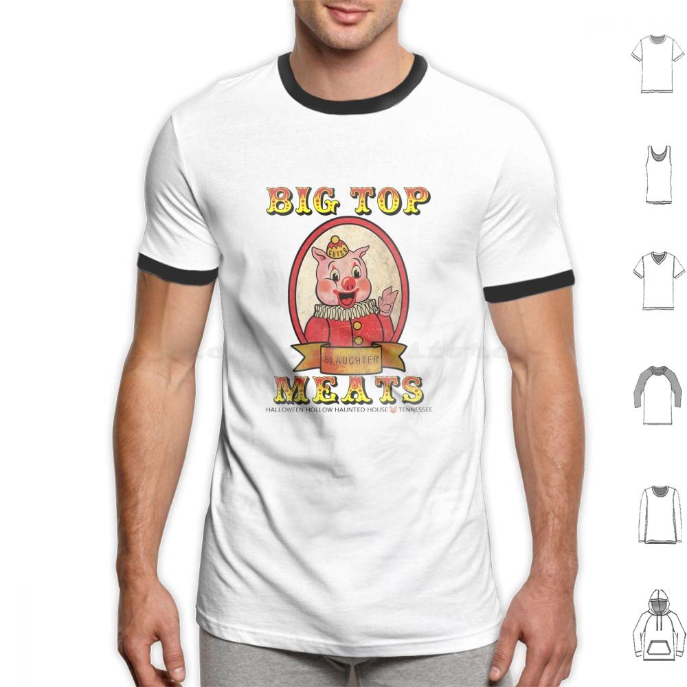 Big Top Meats T Shirt Cotton Men Women DIY Print Halloween Haunted House Halloween Hollow Big Top