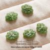 Natural Hetian Jade Green Knot Beads for DIY Jewelry & Bracelets