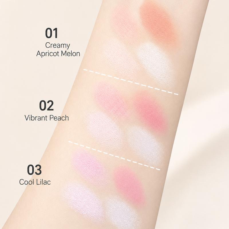 Xinxin love blush, high gloss, natural nude makeup, facial brightening, swelling, and repairing all-in-one disc