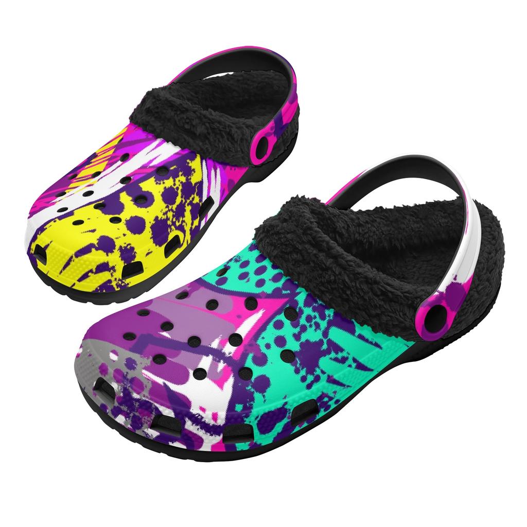 1 Paar Zachte EVA Gevoerde Klompen Voor Heren Dames Knusse Instappers Warme Winter Comfort Schoenen Lichtgewicht Binnen Buiten Dragen